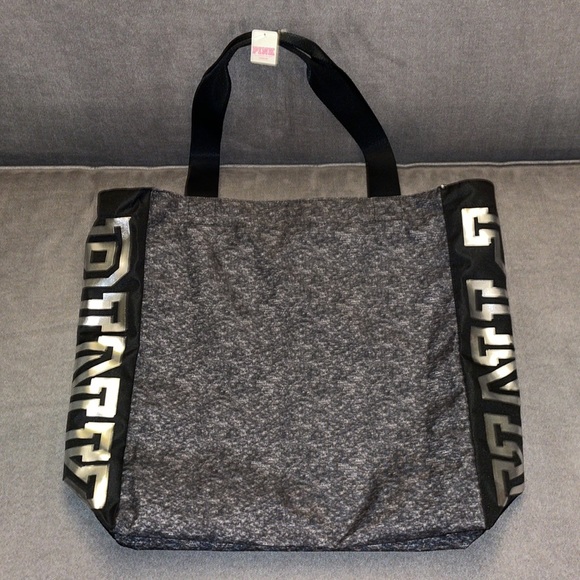 NWT.  Victoria’s Secret Pink Bling Foil Logo Tote Bag + Make-up case. - Picture 5 of 10